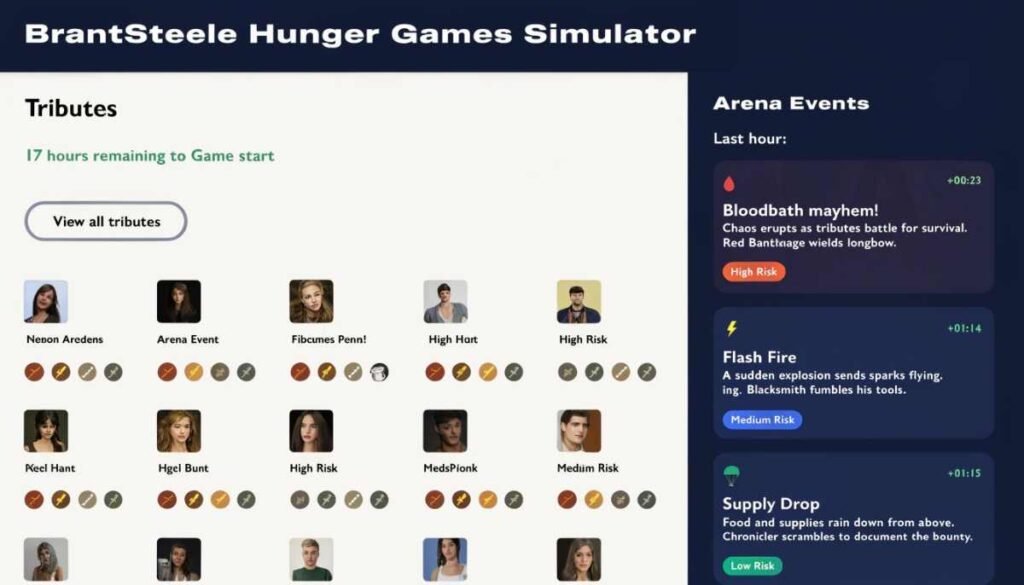 BrantSteele Hunger Games Simulator