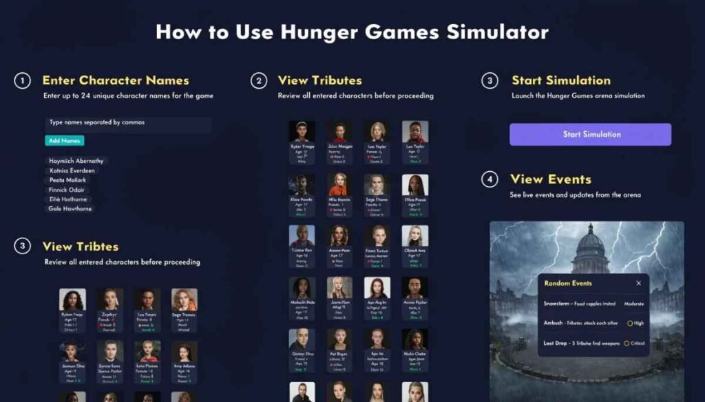 How to Use Hunger Games Simulator