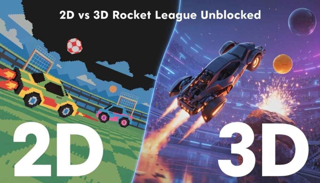 2D vs 3D Rocket League Unblocked